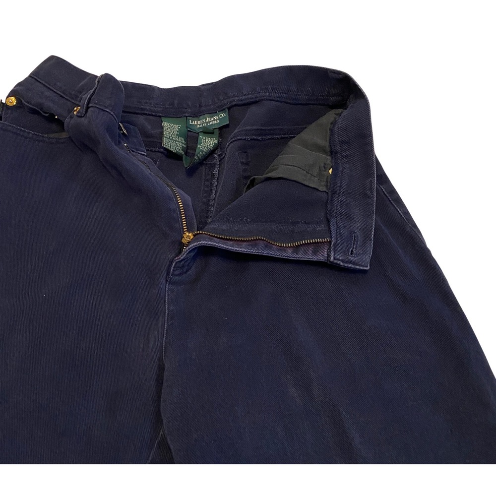 Lauren Jeans Co. Ralph Lauren Womens Size 10 High Rise Blue Indigo Preppy - Picture 4 of 12